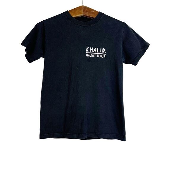 Khalid Tops - Khalid Free Spirit 2019 Tour Concert Short Sleeve T Shirt Unisex Black Size S